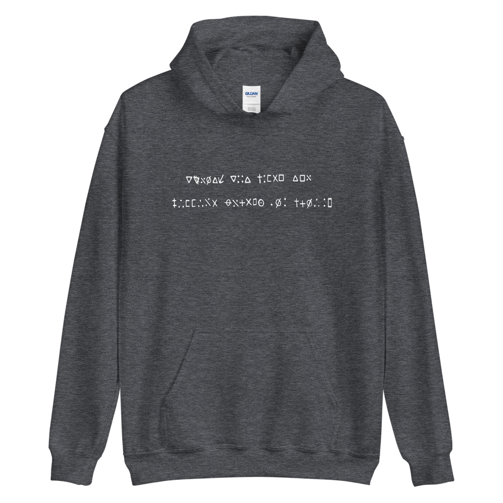 Oak Island Inscribed Stone Men's Hoodie - Image 4