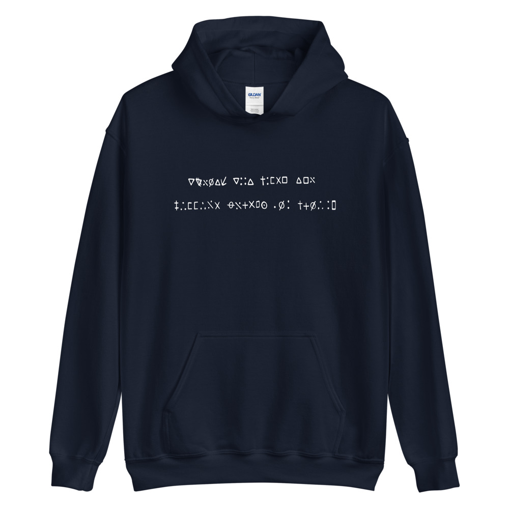 Oak Island Inscribed Stone Men's Hoodie - Image 2