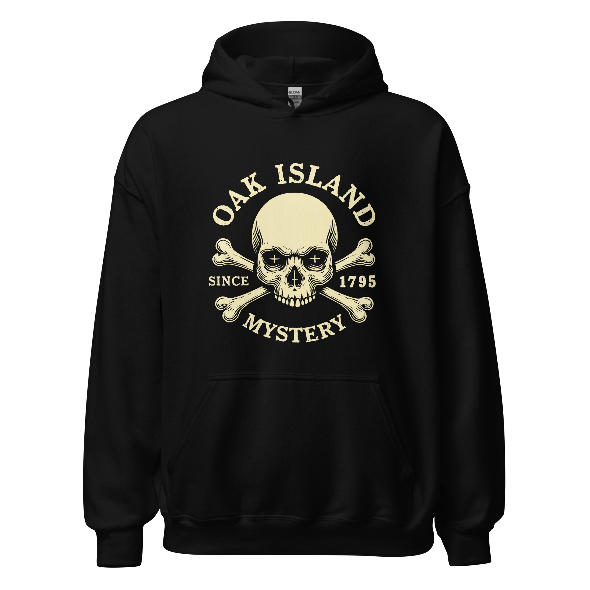 Oak Island Mystery Since 1795 Men's Hoodie