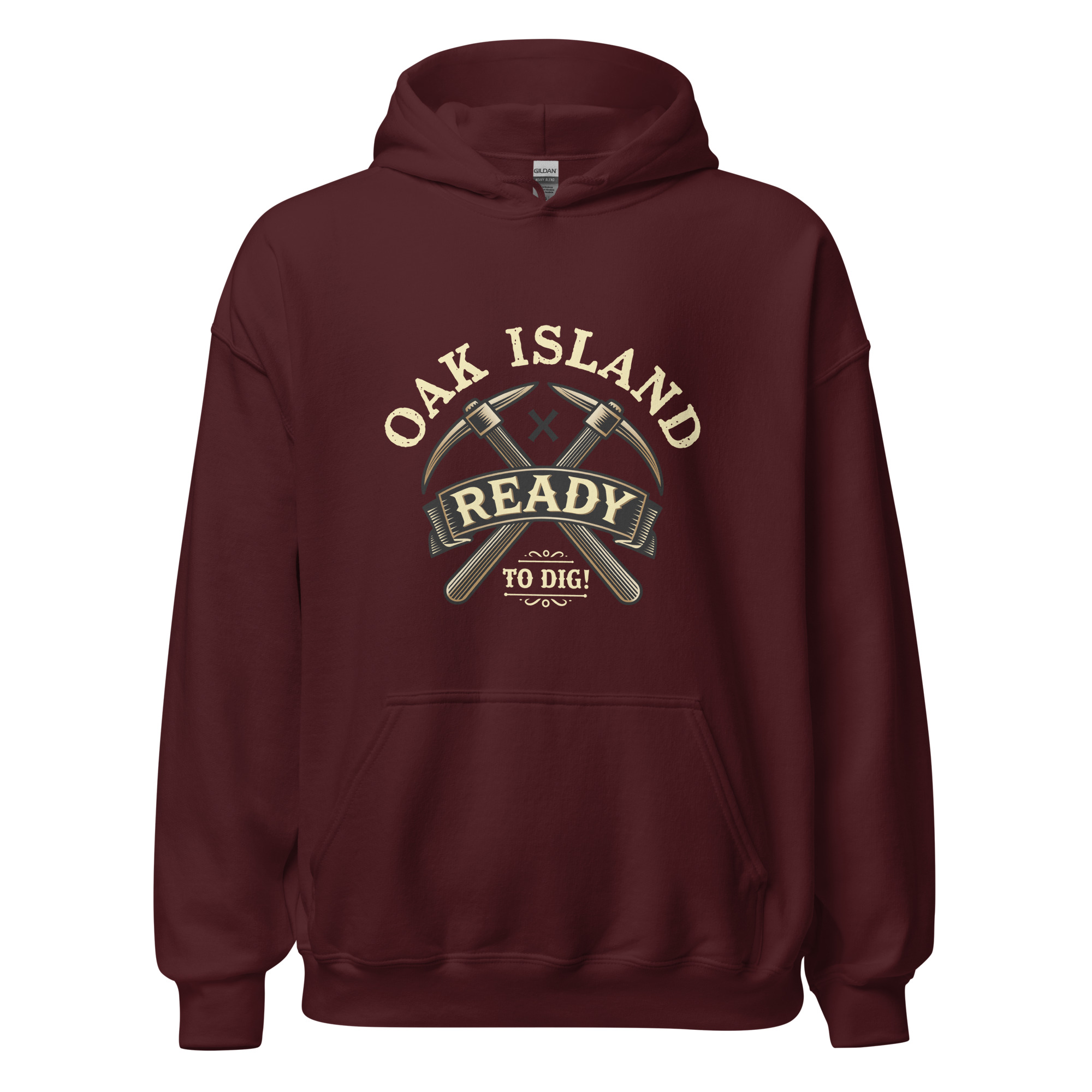 "Ready to Dig" Men's Oak Island Mystery Hoodie - Image 3