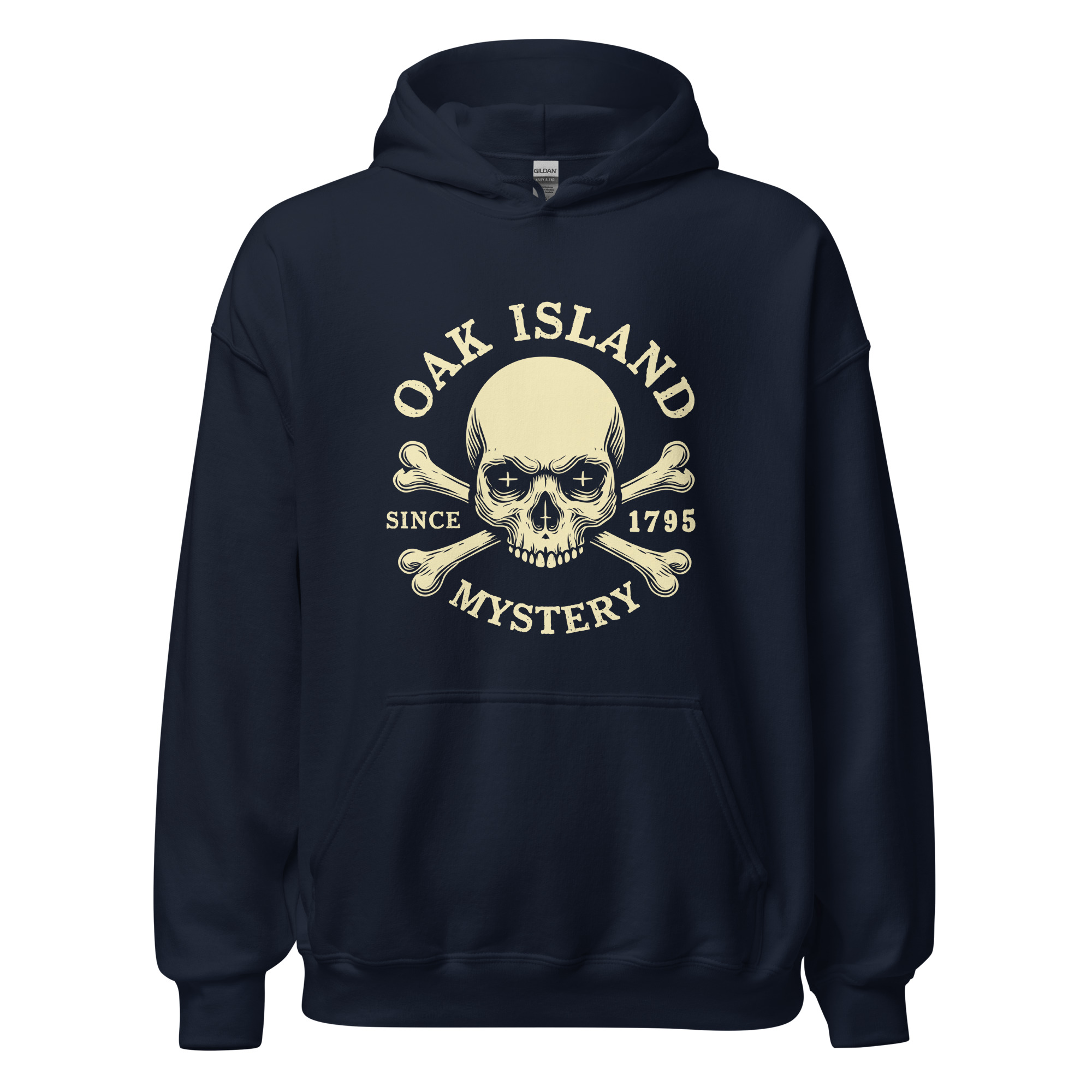 Oak Island Mystery Since 1795 Men's Hoodie - Image 2